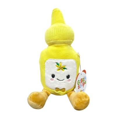 Giggle Scape Plush Banana Bottle Soft Toy 9" Yellow & White For Ages 3+