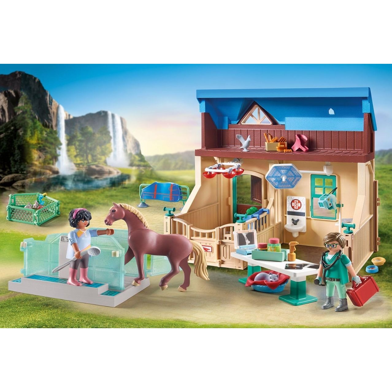 Playmobil Horses Of Waterfall 71352 Playset 164 Pieces For Ages 5-12