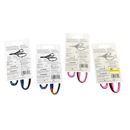 Fiskars Kids Scissors 5" Ages 4+ Blunt & Pointed Tip SoftGrip Handle Blue & Pink Pack Of 4