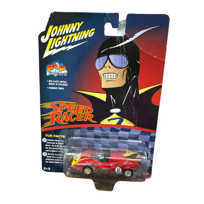 Johnny Lightning Pop Culture Speed Racer Captain Terrors Car 2022 Release 4 Die-Cast Model With Rubber Tires