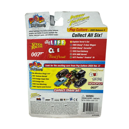 Johnny Lightning Pop Culture Speed Racer Captain Terrors Car 2022 Release 4 Die-Cast Model With Rubber Tires