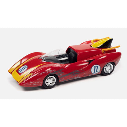 Johnny Lightning Pop Culture Speed Racer Captain Terrors Car 2022 Release 4 Die-Cast Model With Rubber Tires