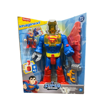 Fisher-Price Imaginext DC Super Friends Superman Figure & Exo-Suit With Lights & Sounds 3+
