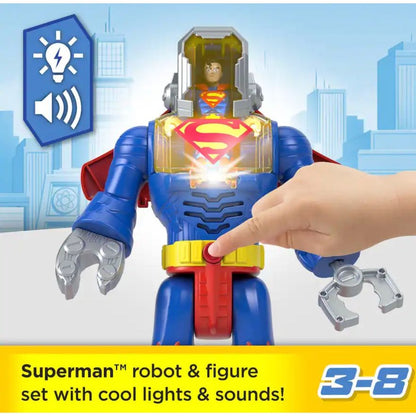 Fisher-Price Imaginext DC Super Friends Superman Figure & Exo-Suit With Lights & Sounds 3+