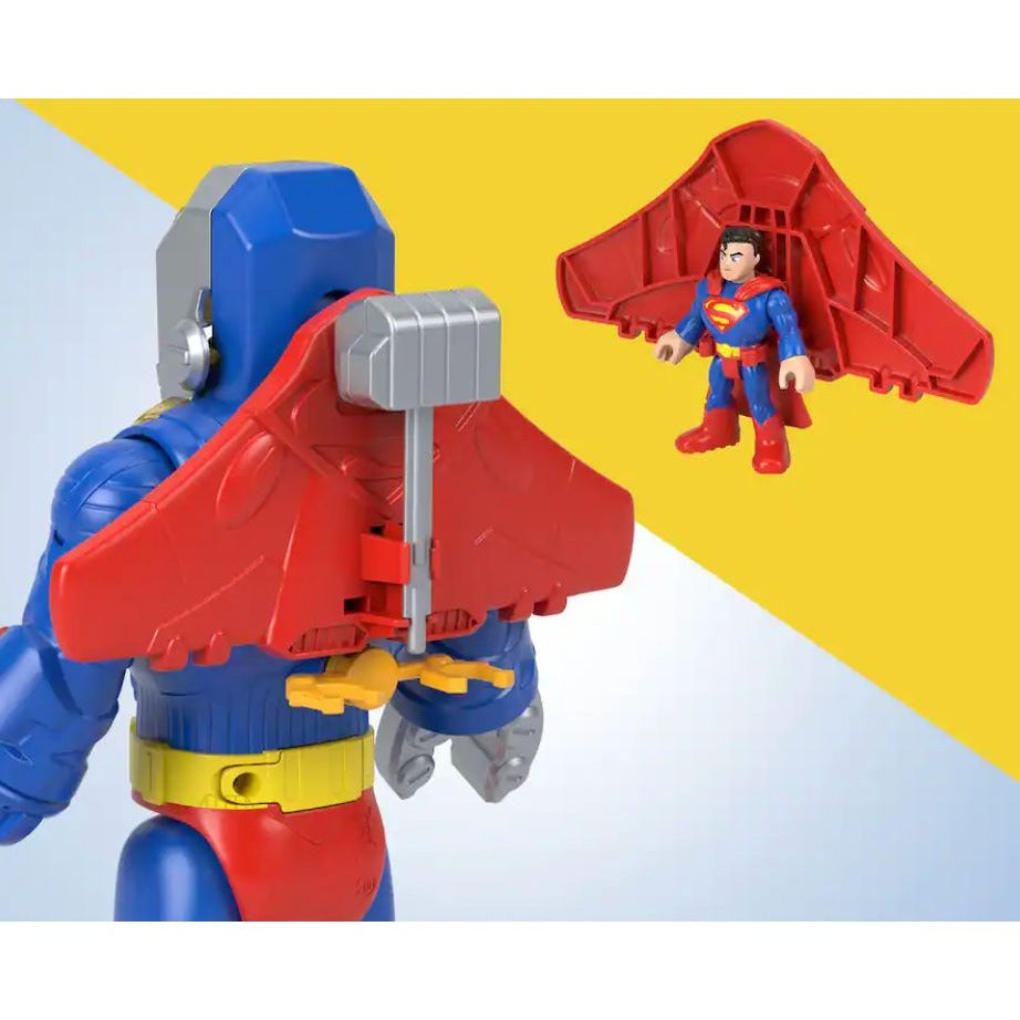 Fisher-Price Imaginext DC Super Friends Superman Figure & Exo-Suit With Lights & Sounds 3+