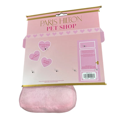 Paris Hilton Pet Shop 2-Pack Plush Dog Toys With Squeaker & Crinkle Pink & White Design