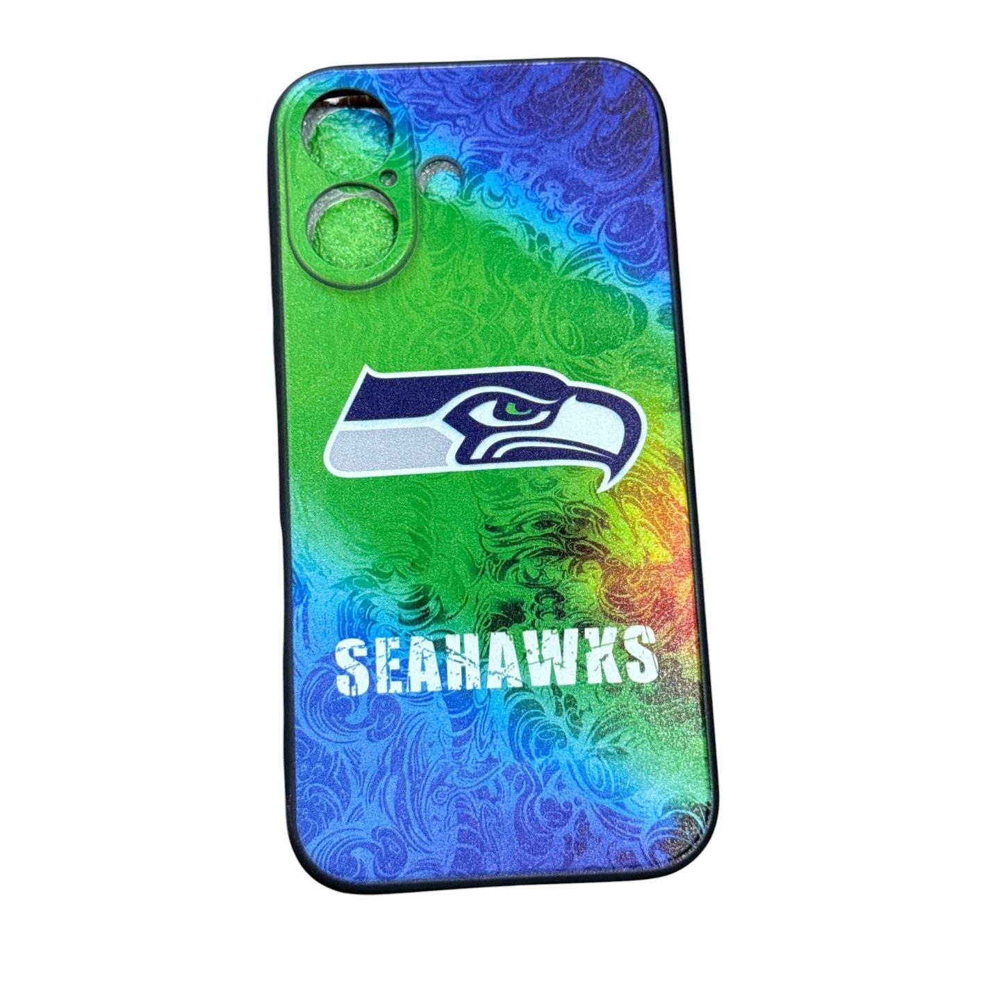 Seahawks-Themed iPhone 16 Case With Colorful Gradient Design Durable & Scratch-Resistant Slim Fit New In Packaging