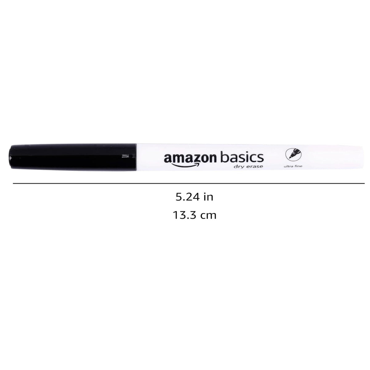 Amazon Basics Dry Erase Markers Ultra Fine Tip Black (4 Boxes of 12)