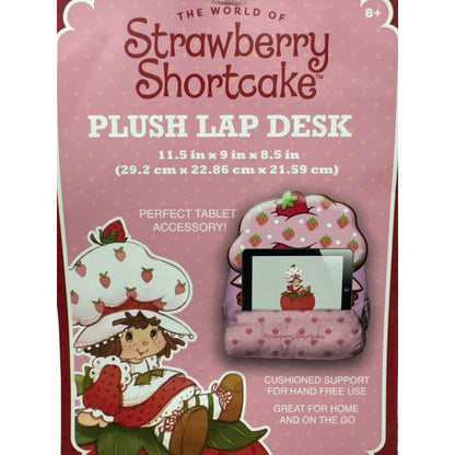 The World Of Strawberry Shortcake Plush Lap Desk For Kids Pink 11.5" X 9" X 8.5"