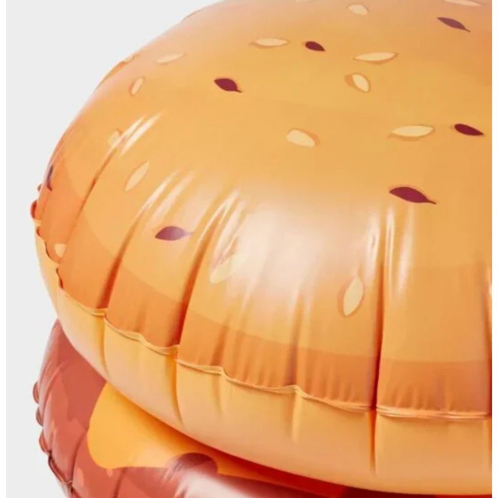 Sun Squad Inflatable Giant Hamburger Pool Float 3-Piece Set