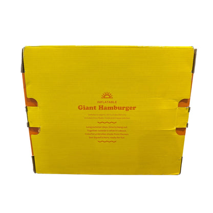 Sun Squad Inflatable Giant Hamburger Pool Float 3-Piece Set