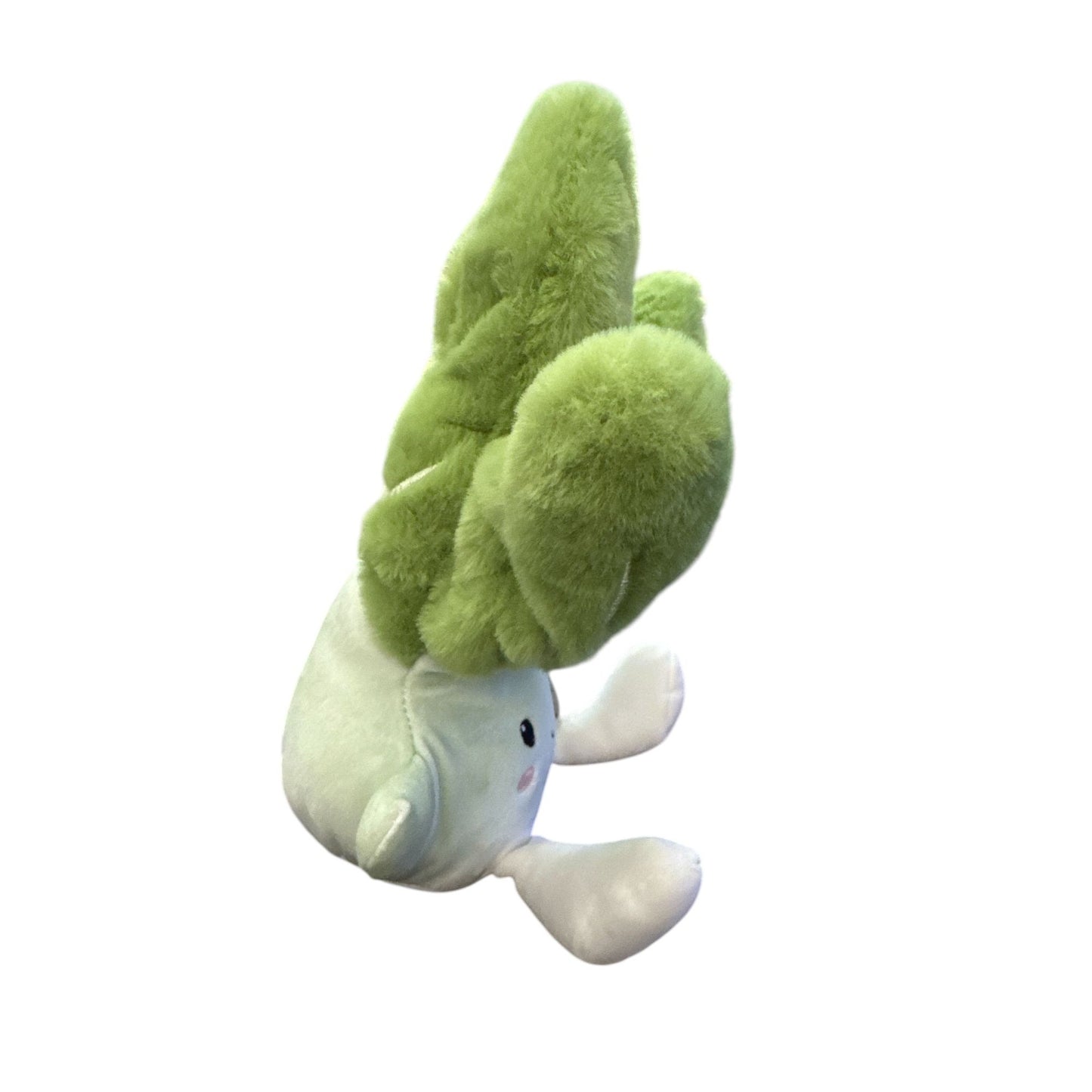 Gigglescape Plush Smiling Bok Choy Vegetable Toy For Kids Soft Green & White Stuffed Animal