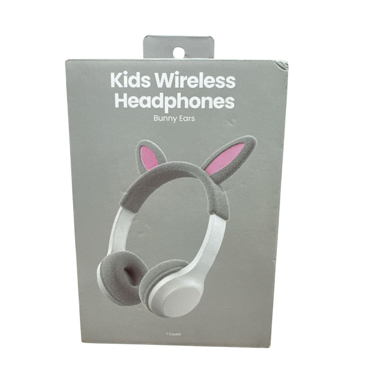 Kids Wireless Headphones Bunny Ears With Soft Fleece Earcups & Adjustable Headband 6-Hour Battery Life Volume Limit For Ages 6+