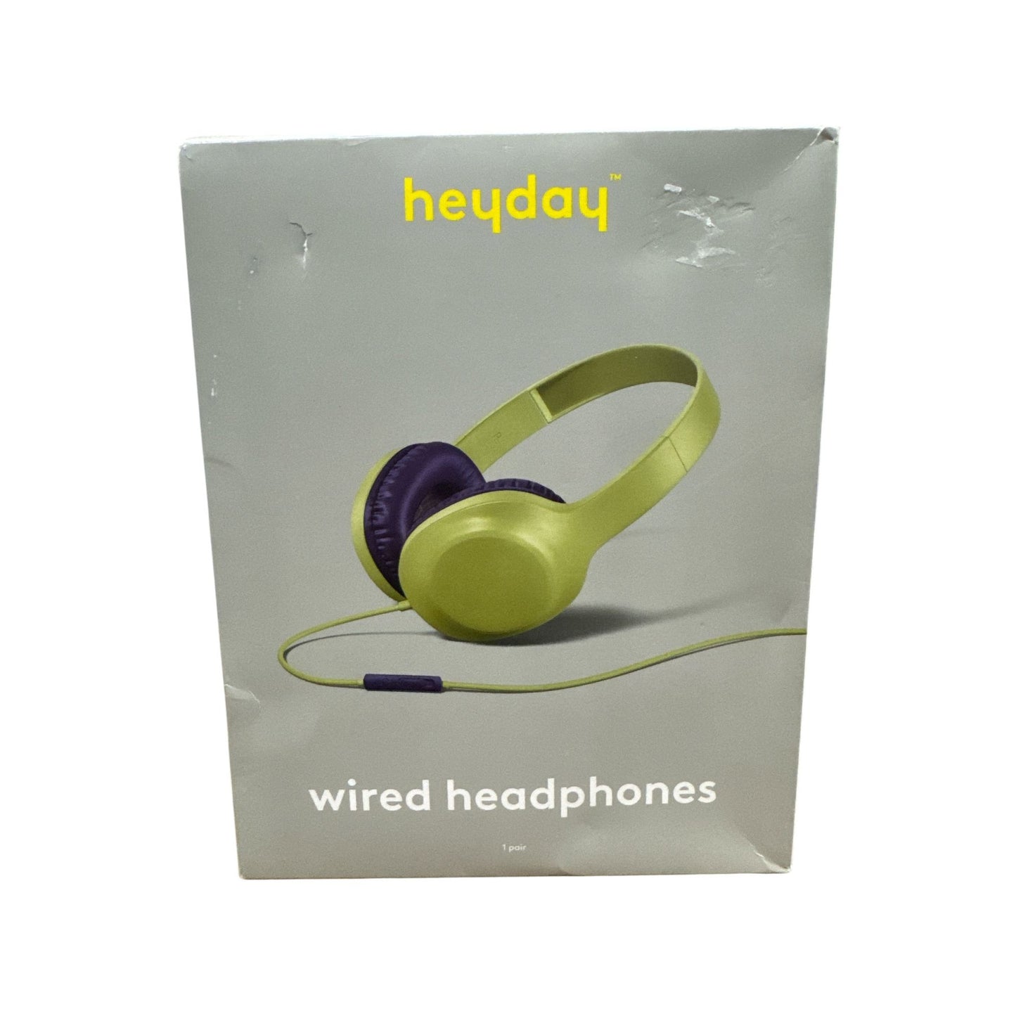 Heyday Wired Headphones, True Wireless Earbuds & 6ft USB-A To Lightning Charging Cable Green & Purple 3pc Kit