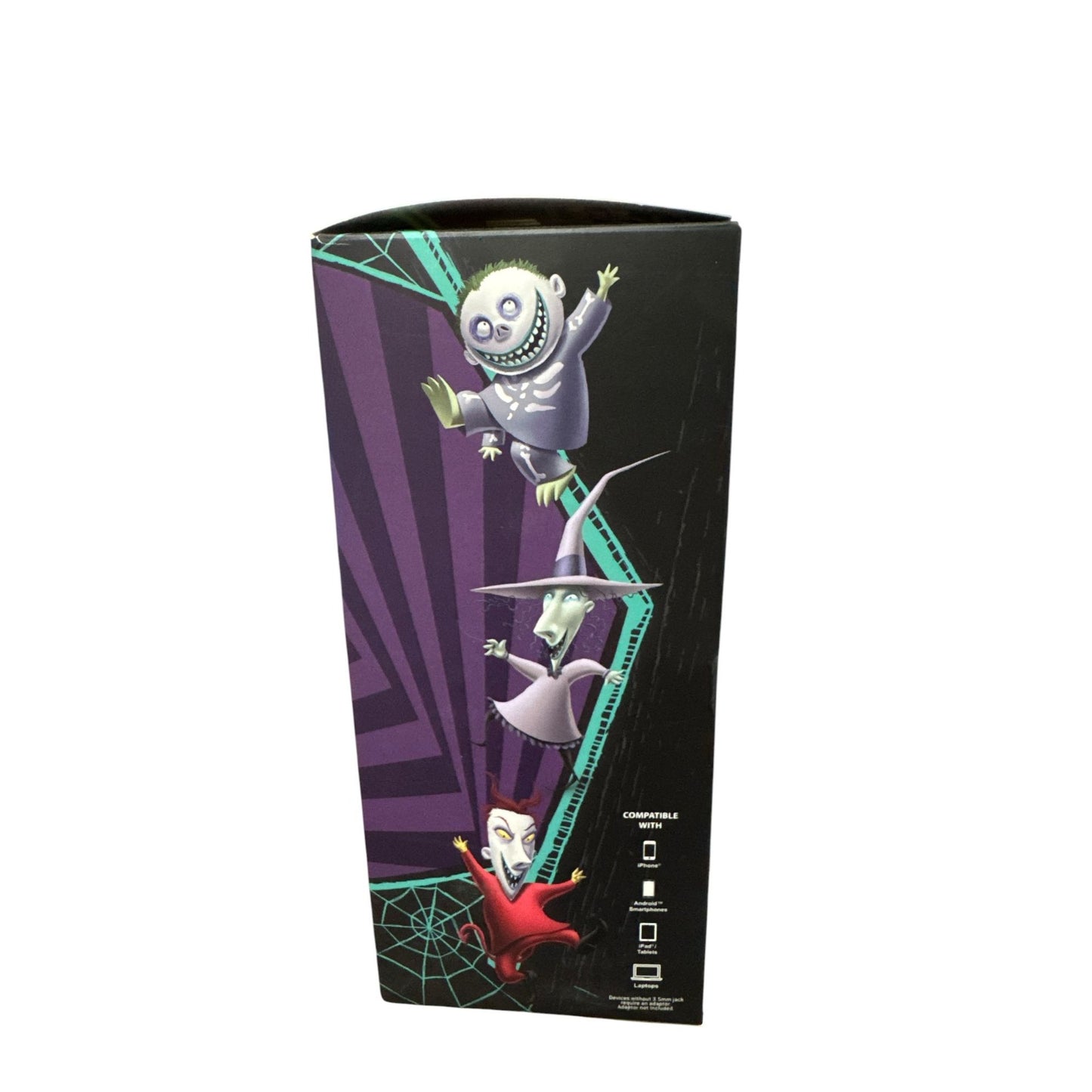Disney The Nightmare Before Christmas Glitter Headphones With In-Line Microphone, Adjustable Headband & High-Quality Sound