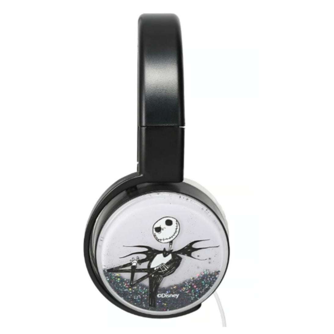 Disney The Nightmare Before Christmas Glitter Headphones With In-Line Microphone, Adjustable Headband & High-Quality Sound