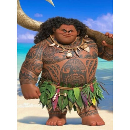 Maui Tattoo T-Shirt/Pants Halloween Cosplay Costume Adult Men XXL
