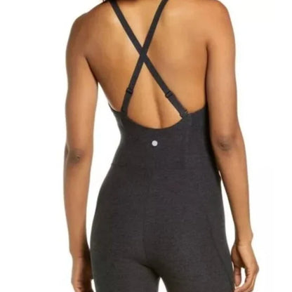 Zella Women's Wellness Charcoal Grey Jumpsuit XS - Soft Stretch Fabric Ideal For Yoga & Everyday Wear