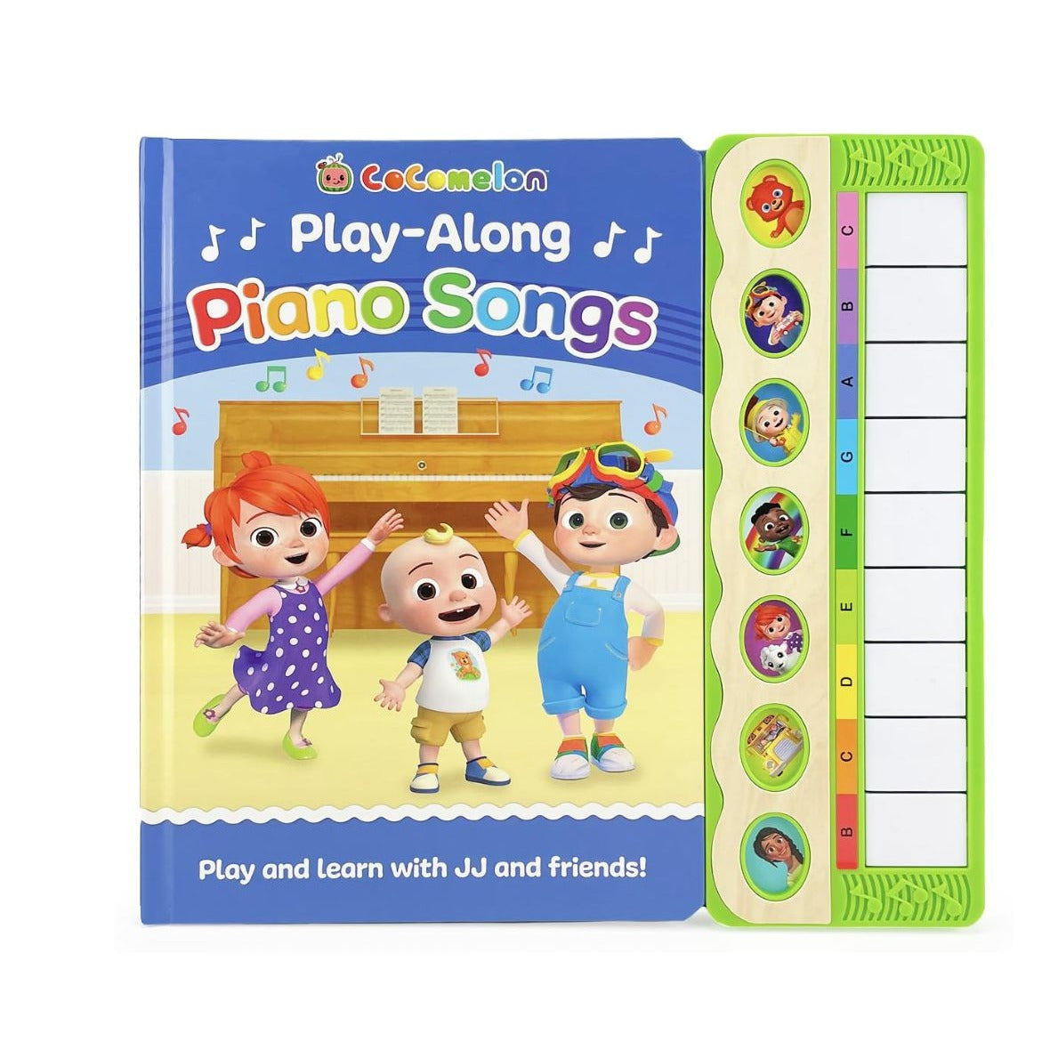 Cocomelon Play-Along Piano Songs Book With 7 Songs & Interactive Keyboard For Kids