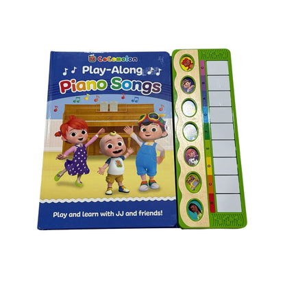 Cocomelon Play-Along Piano Songs Book With 7 Songs & Interactive Keyboard For Kids