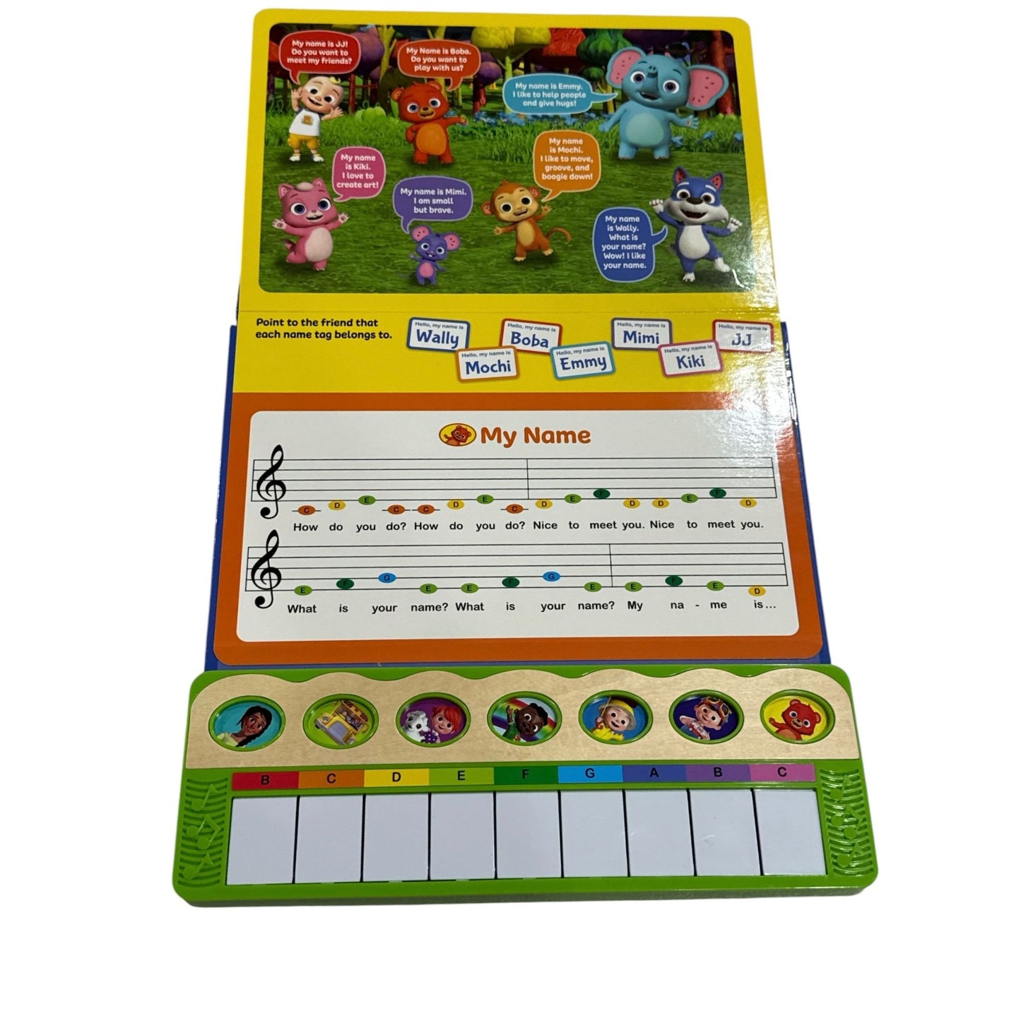 Cocomelon Play-Along Piano Songs Book With 7 Songs & Interactive Keyboard For Kids