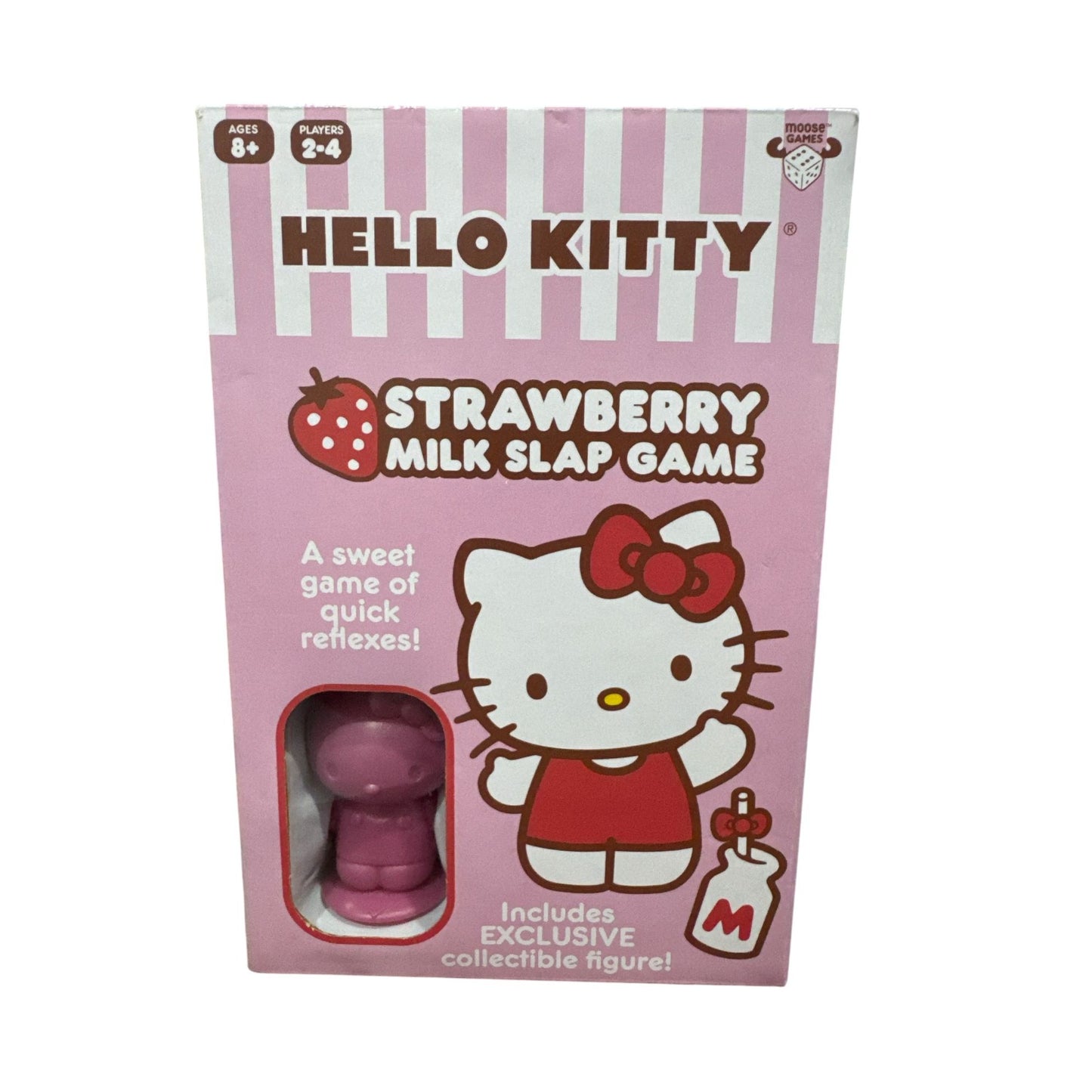 Hello Kitty Strawberry Milk Slap Game With Exclusive Collectible Figure Ages 8+