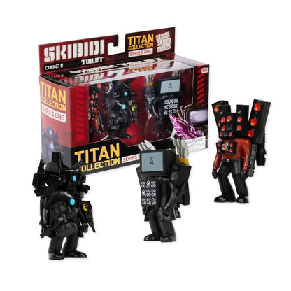 Titan Collection Skibidi Toilet Series One 3 Figure Set