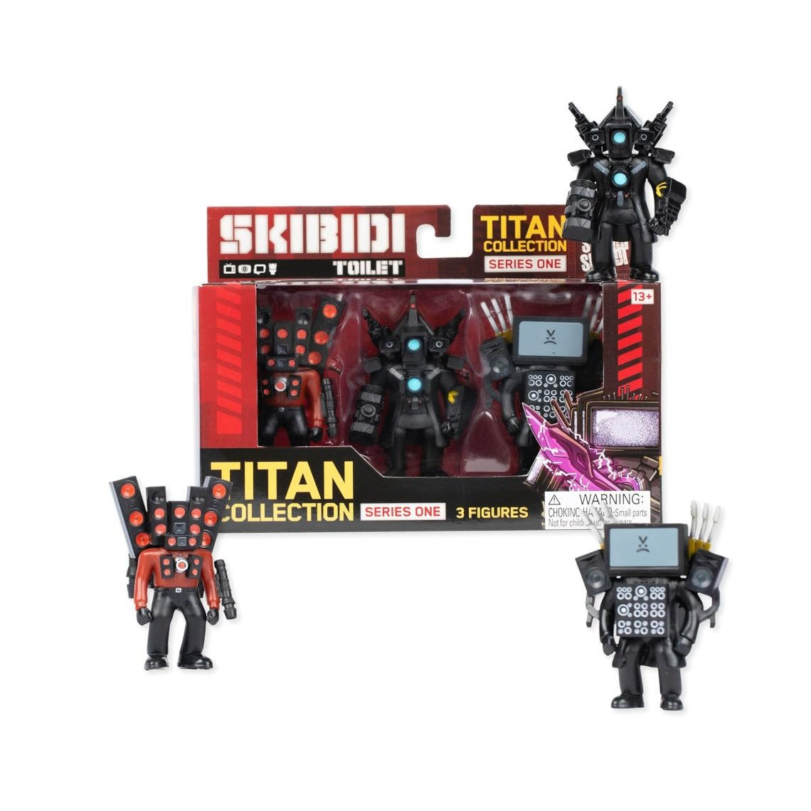 Titan Collection Skibidi Toilet Series One 3 Figure Set