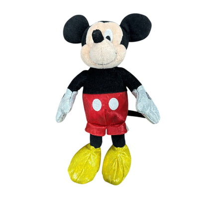 Ty Disney Sparkle Mickey Mouse Plush Stuffed Toy 8" Red/Yellow/Black