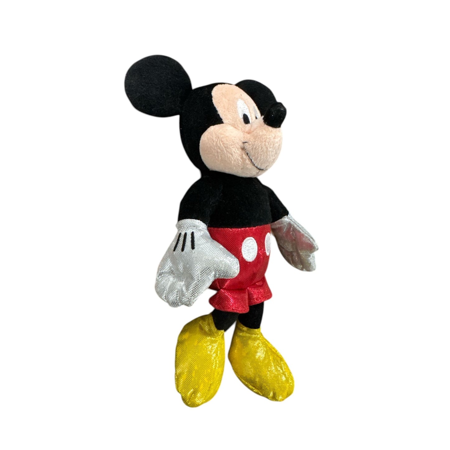 Ty Disney Sparkle Mickey Mouse Plush Stuffed Toy 8" Red/Yellow/Black