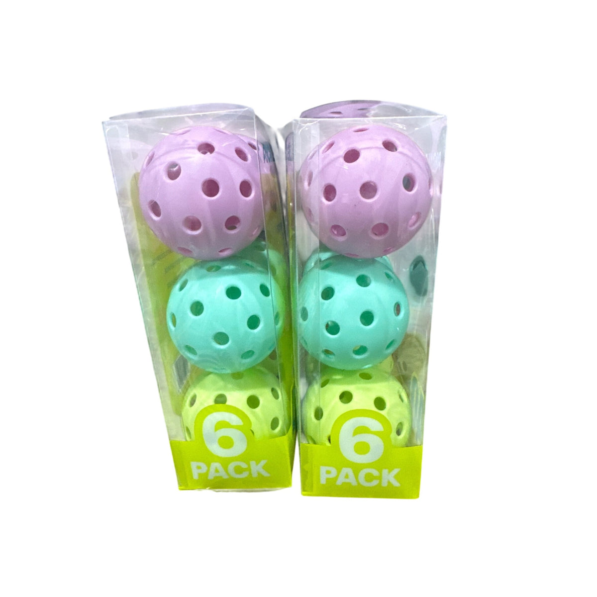 Pickle O Joe 40-Hole Performance Pickleballs 6-Pack Set Of 2 For Indoor & Outdoor Games