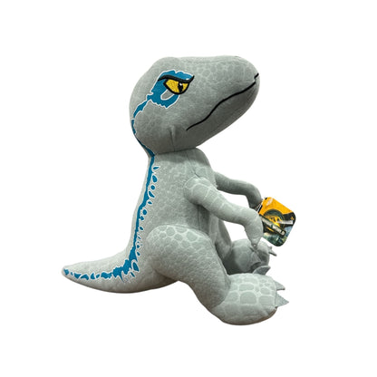 Jurassic World Velociraptor Blue Plush Toy 9.5" Dinosaur Soft Stuffed Animal