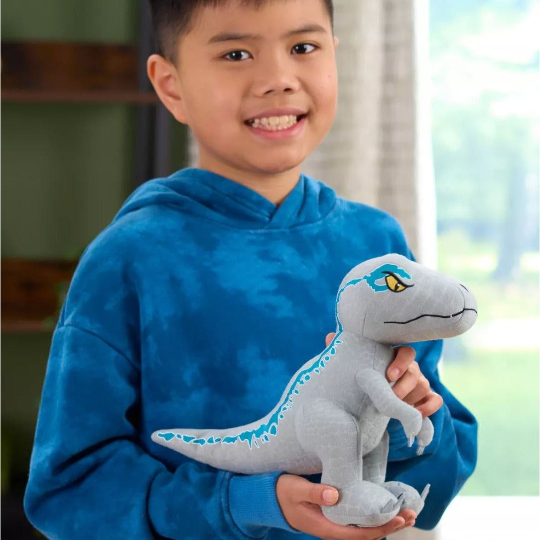 Jurassic World Velociraptor Blue Plush Toy 9.5" Dinosaur Soft Stuffed Animal