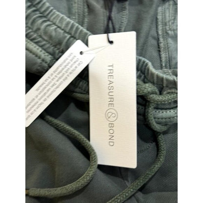 TREASURE & BOND Slim Fit Green Women's Shorts SMALL