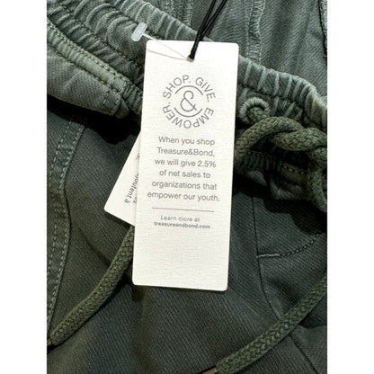 TREASURE & BOND Slim Fit Green Women's Shorts SMALL