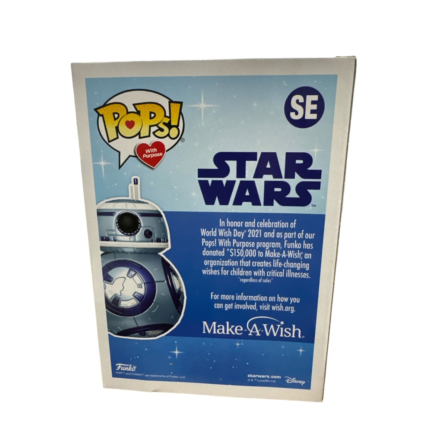 Star Wars Funko Pop! SE BB-8 Make-A-Wish Exclusive Bobble-Head Vinyl Figure In Box