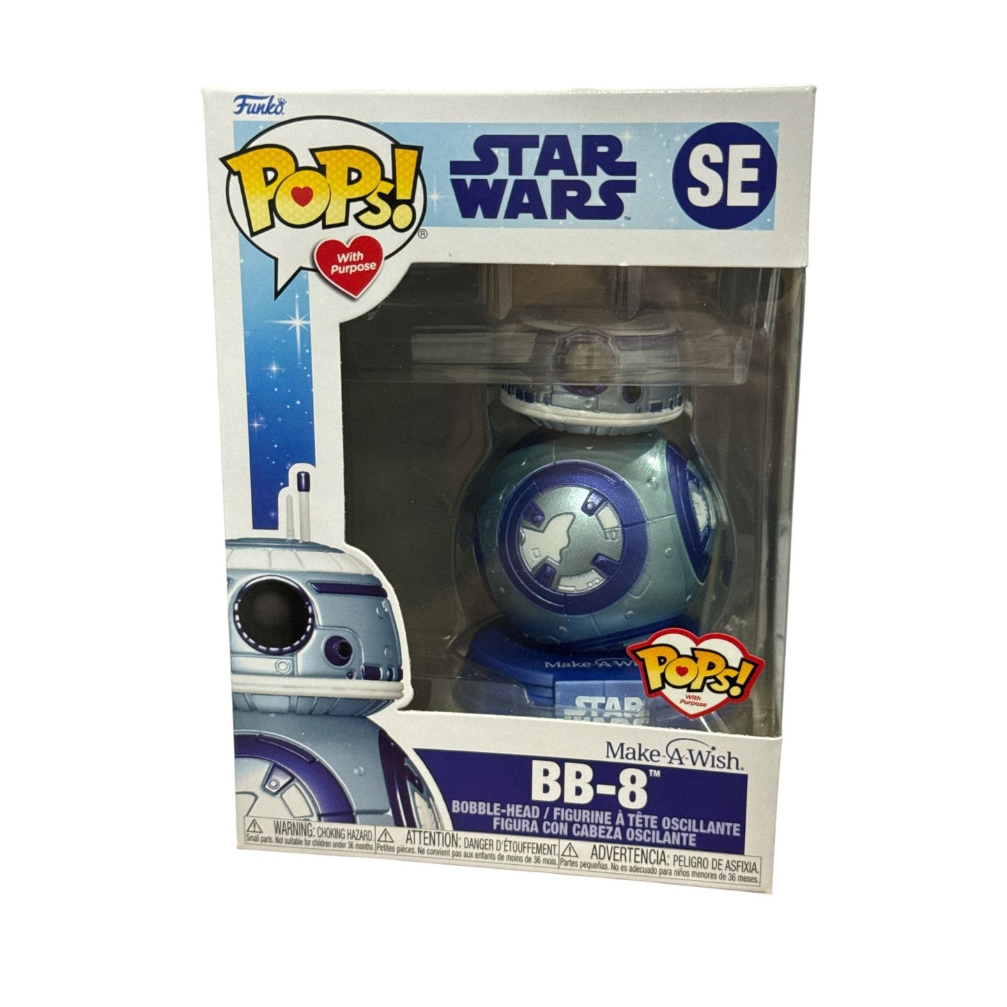 Star Wars Funko Pop! SE BB-8 Make-A-Wish Exclusive Bobble-Head Vinyl Figure In Box