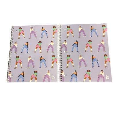 Set of 2 Be Rooted 1-Subject Notebook With Fun Illustration Cover 70 Sheets Lined Paper 8.5" x 10.5"