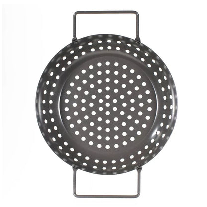 Char-Broil 3-Piece Non-Stick Grill Topper Set With Mini Pans Includes Round, Square & Rectangular Pans For BBQ Veggies & More