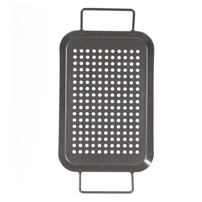 Char-Broil 3-Piece Non-Stick Grill Topper Set With Mini Pans Includes Round, Square & Rectangular Pans For BBQ Veggies & More