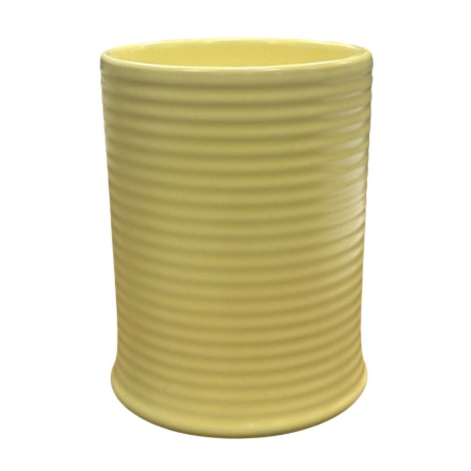 Threshold Pineapple Sage & Sugarcane Scented Candle 14 Oz Yellow Ribbed Ceramic Jar