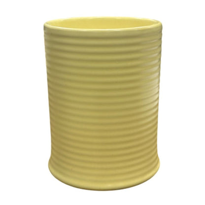 Threshold Pineapple Sage & Sugarcane Scented Candle 14 Oz Yellow Ribbed Ceramic Jar