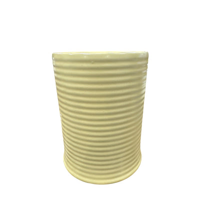 Threshold Pineapple Sage & Sugarcane Scented Candle 14 Oz Yellow Ribbed Ceramic Jar