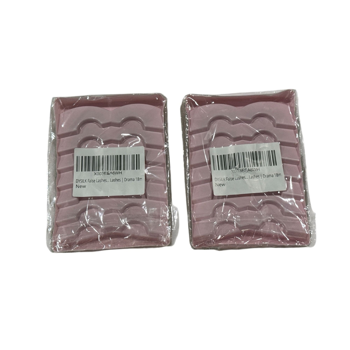 DYSLIK 2-Pack 3D Mink False Eyelashes Dramatic Volume Reusable Lash Strips 18mm Length Natural Look