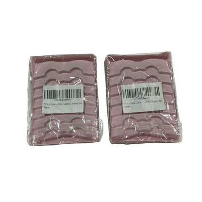 DYSLIK 2-Pack 3D Mink False Eyelashes Dramatic Volume Reusable Lash Strips 18mm Length Natural Look