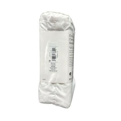 Extra Long White Dorm Room Bedskirt XL Twin 32" Drop Brushed Microfiber Machine Washable Room Essentials