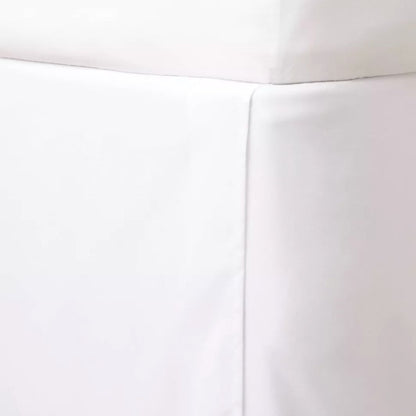 Extra Long White Dorm Room Bedskirt XL Twin 32" Drop Brushed Microfiber Machine Washable Room Essentials