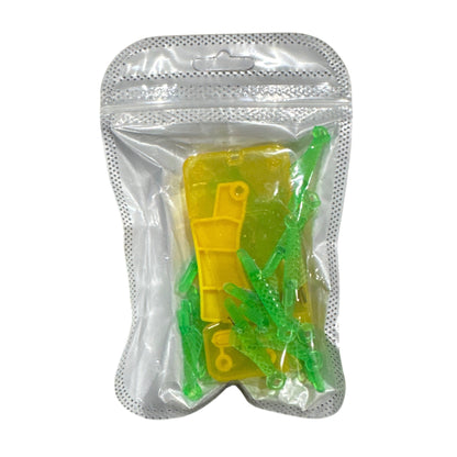 21-Piece Automatic Needle Threader Tool Set For Sewing Machine & Hand Sewing Yellow & Green