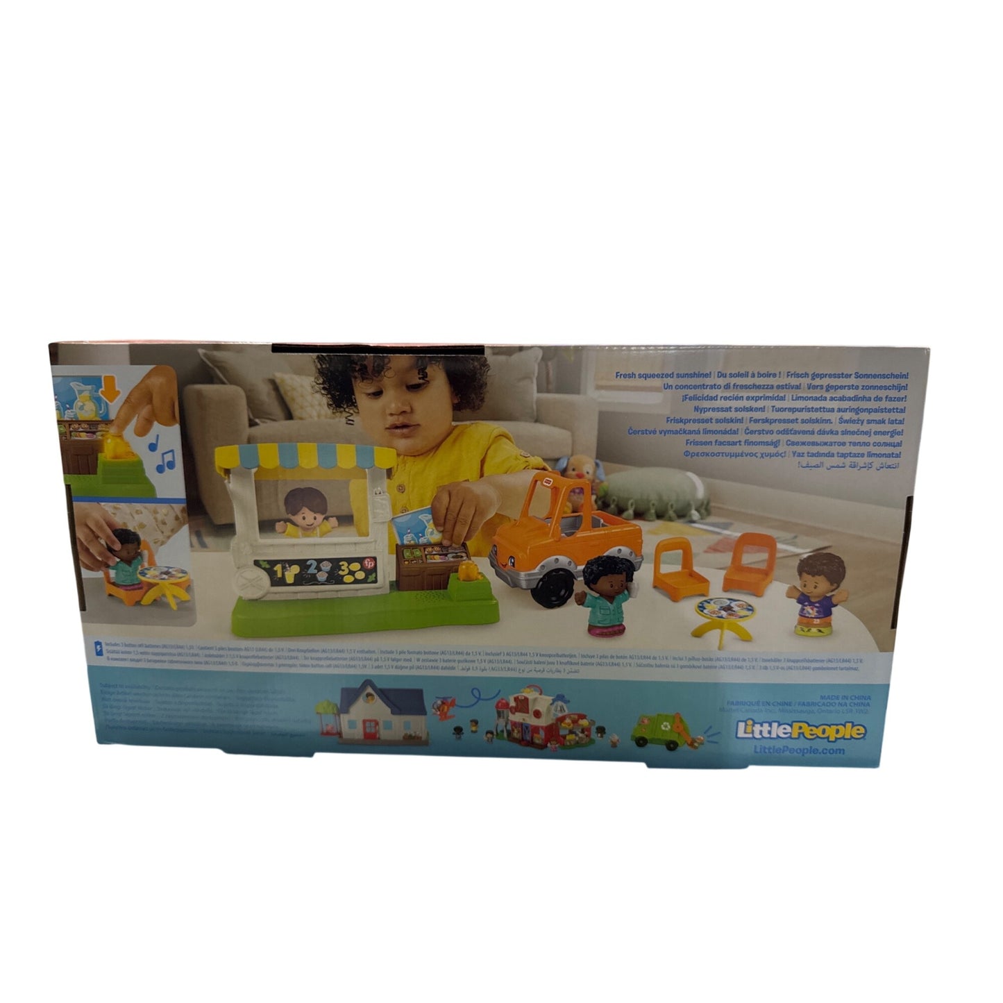 Fisher-Price Little People Lemonade Stand Toy Set For Ages 1-5 With Figures & Accessories