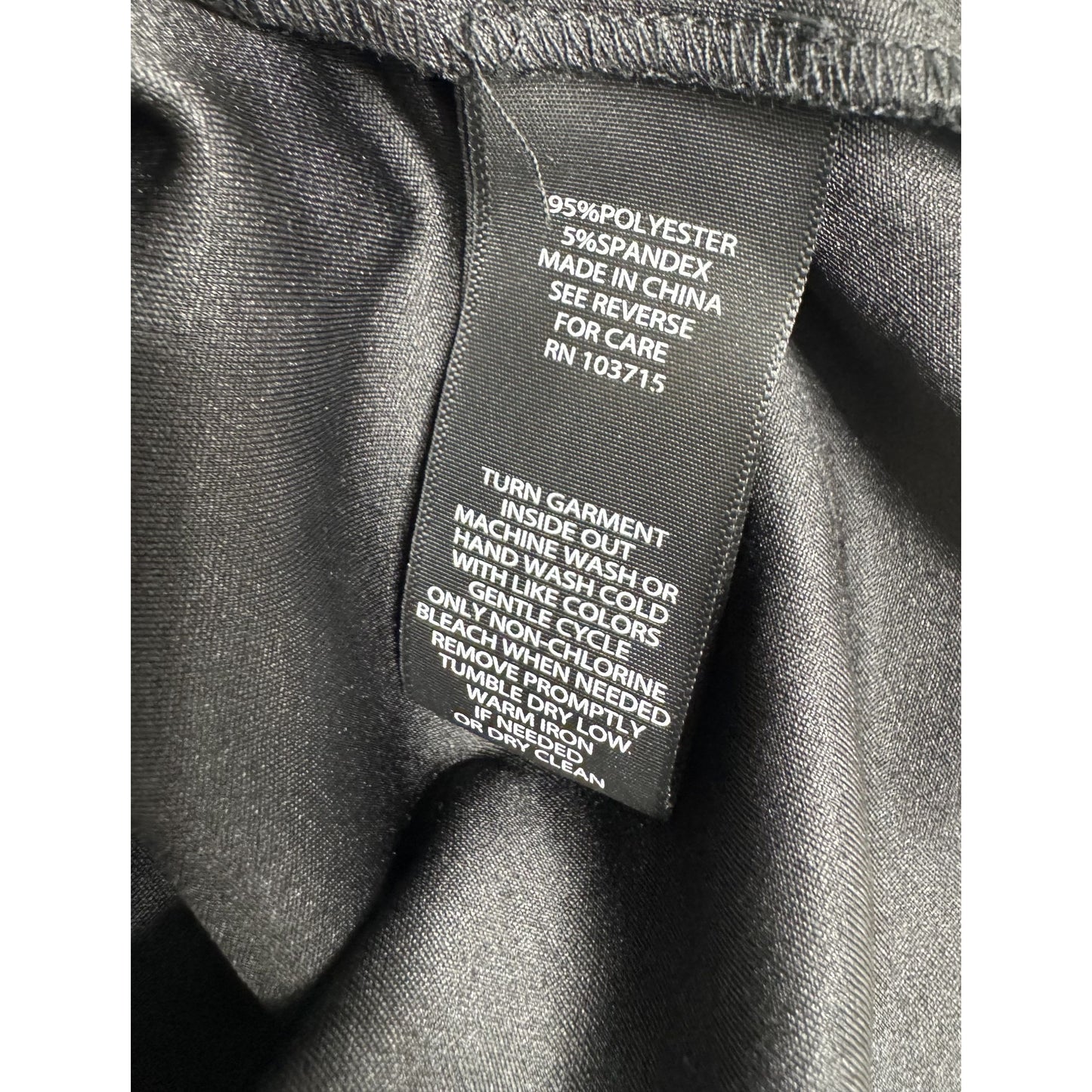 Nicole Miller Black Sleeveless Ruched Waist Dress Size 10 US Polyester-Spandex Blend